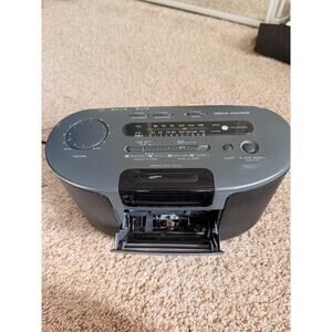 Sony Dream Machine AM/FM Clock Radio Cassette Player Dual Alarm ICF-CS650 Tested